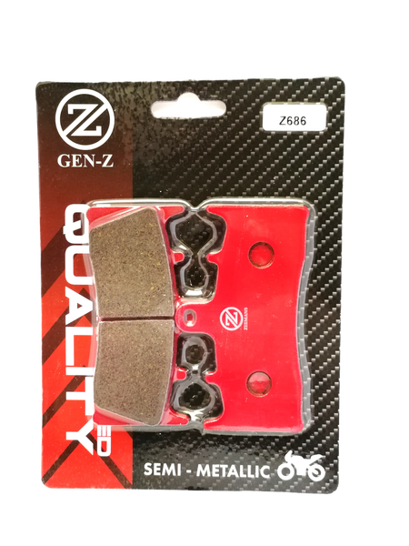 GEN-Z Semi-Metallic Front Brake Pads (Z900) Universal