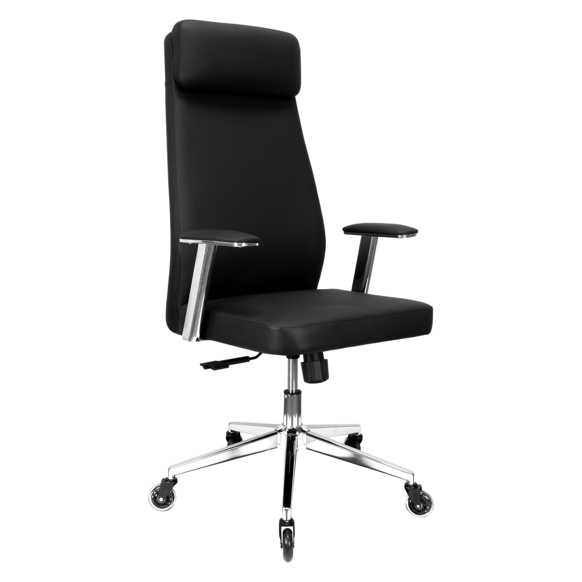 Amber High Back Office Chair, PU, Multi Function Mechanism, Chrome Base