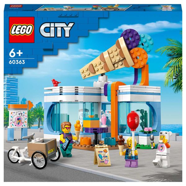 LEGO® City Ice-Cream Shop 60363 Building Toy Set (296 Pieces)