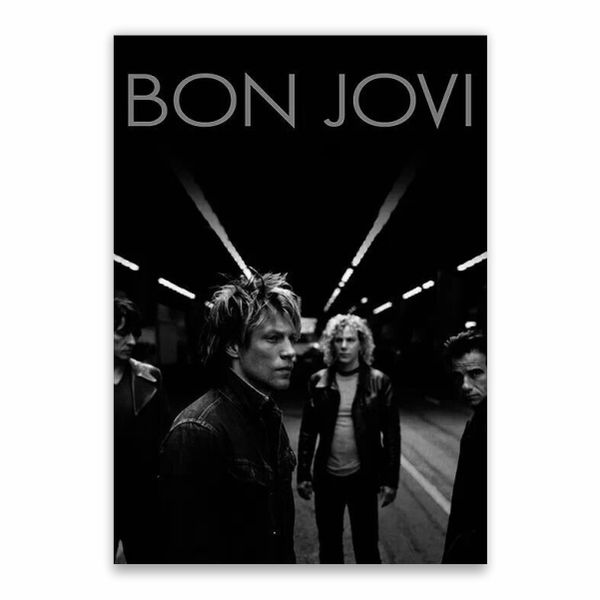 Bon Jovi Grey Poster - A1