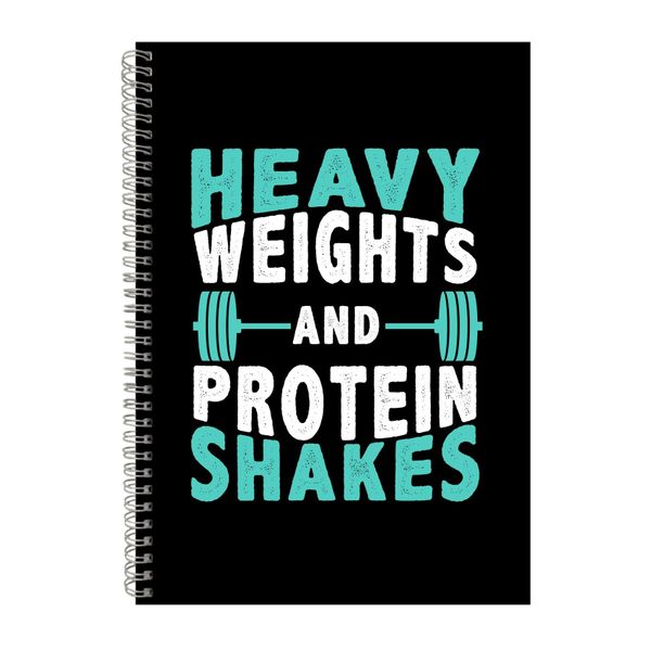 Heavy Weights Notebook Fitness Gift Idea A4 Notepad 128