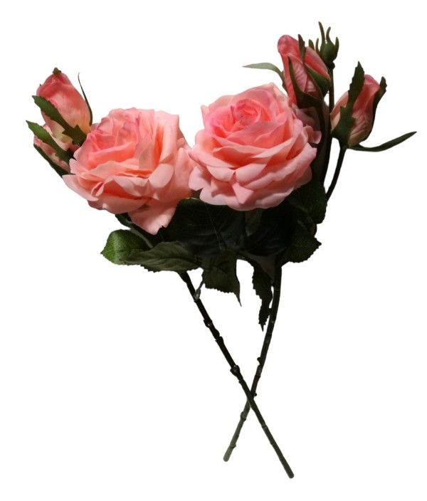 2 Stems Simulation Roses Real Touch Artificial Flowers Shop Today