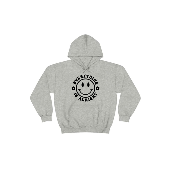 Everything is alright gift hoodie grey
