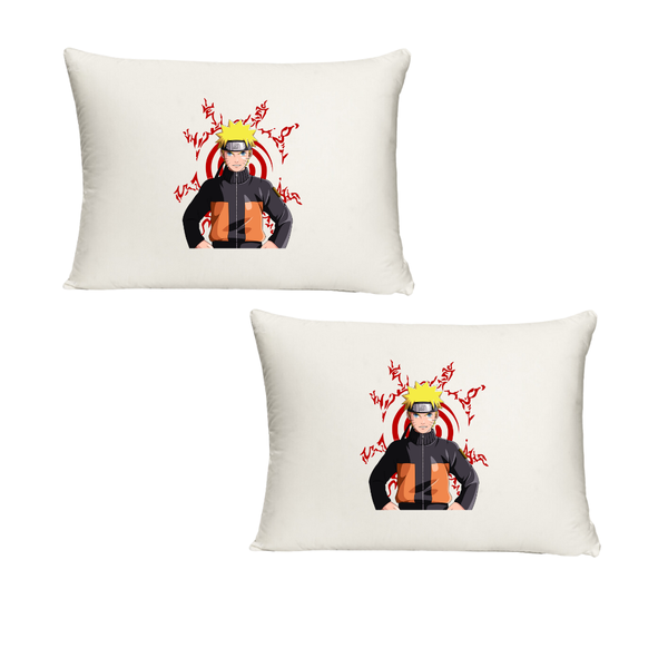 Katz Designs - Twin Pillow Cases - Polyester - Naruto Logo