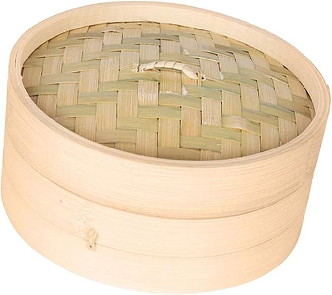Bamboo Steamer with Lid-2Tier
