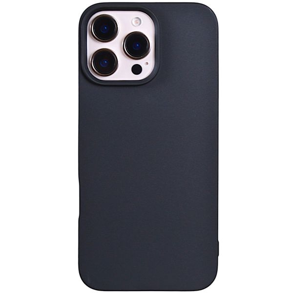 Phone Case with Leather Texture Feel - Iphone 16 Pro Max - Classic Black