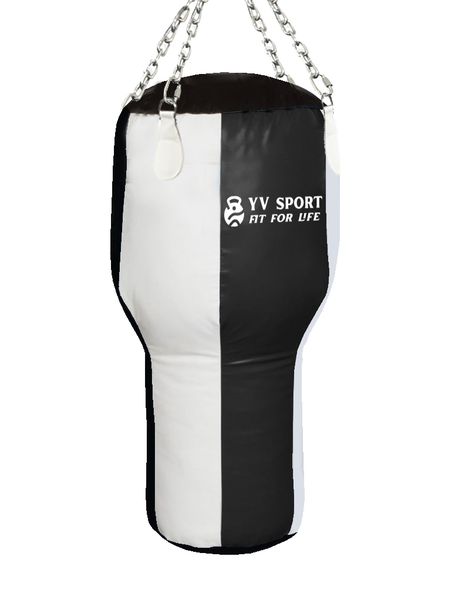 Angle Bag/Upper Cut Punching Bag - Black and White