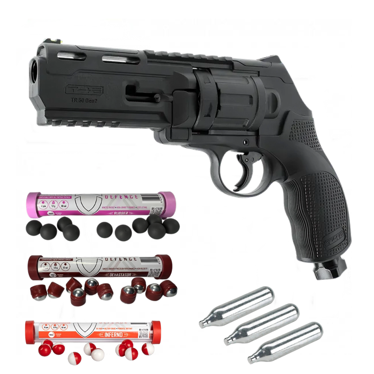 Umarex HDR50 T4E TR 50 Gen2 - Rubber and Devastator Combo