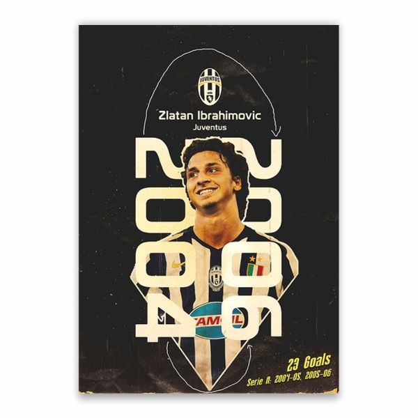 Zlatan Ibrahimovic Juventus Poster - A1