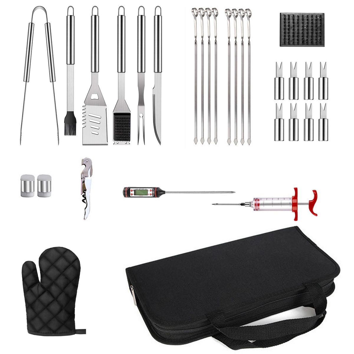 OlarHike Grill Accessories BBQ Grillling Tools Set, 25PCS