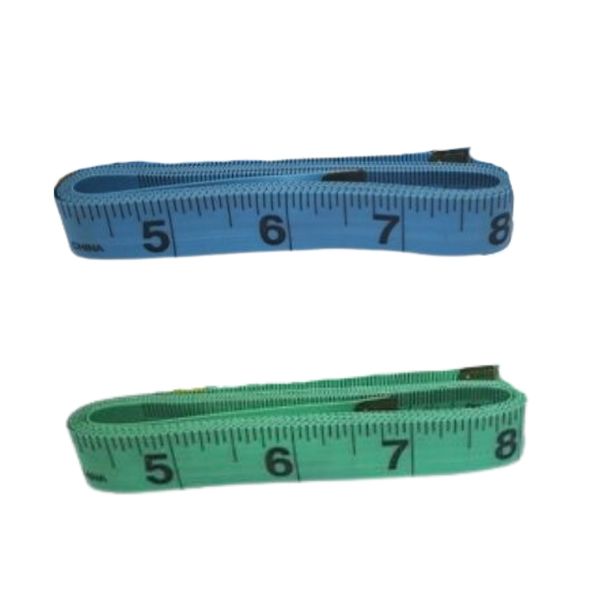 Haberdashery Measuring Tape/Tailoring Tape - 150cm (2 Pack) - Blue &amp; Green