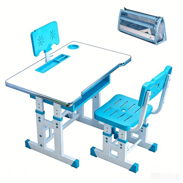 Adjustable Kids Desk and Chair - Cobbelux