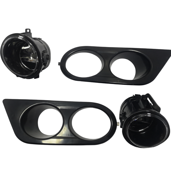 BMW E46 Fog Lights Set With Double Hole Cover