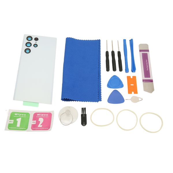 S22 Ultra Back Glass White Kit
