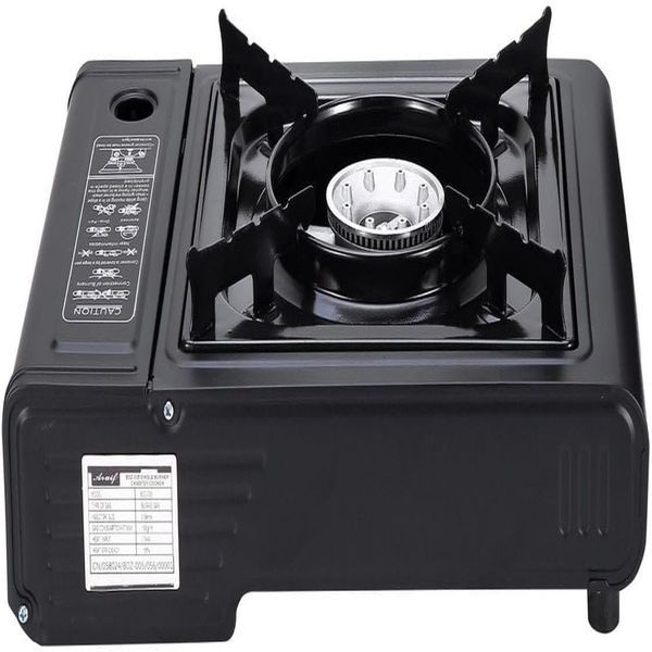 Happy Foodie Portable Gas Stove QLF-022D, Single Burner, Black