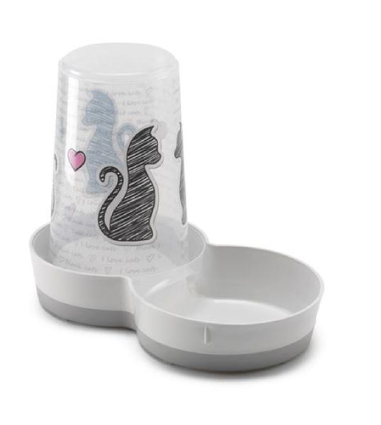 Moderna Tasty Feeder 1.5L Cats In Love
