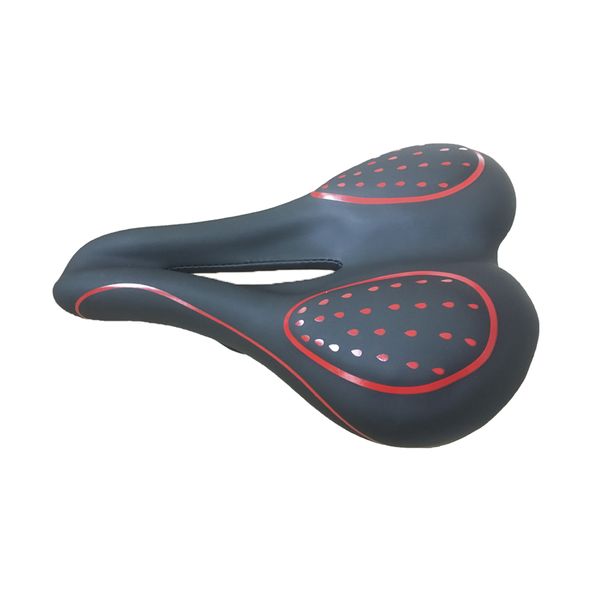 Shock Absorbing MTB Bike Saddle Seat Bicycle Cycling Seat-Red