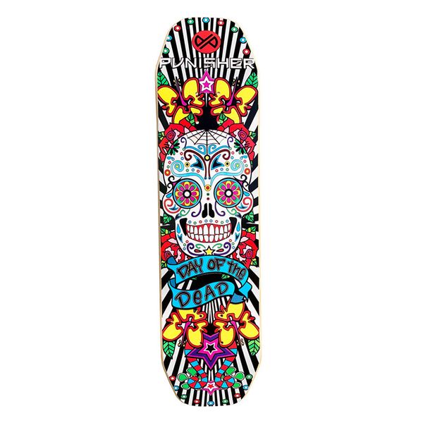 Punisher Day of the Dead | A-Frame series Skateboard Deck 8" x 32