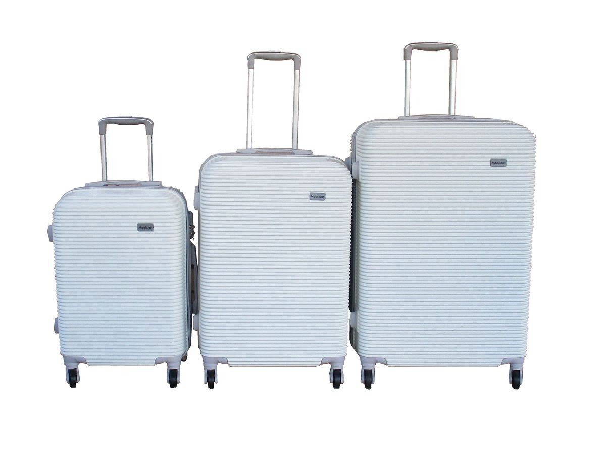3-Piece Hardshell ABS Luggage Set - Spinner Wheels Travel-Ready