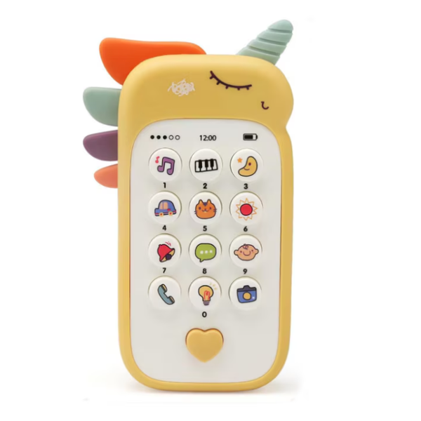 Unicorn- Shaped Interactive Toy/Mobile, 12 Functions, Plastic Material