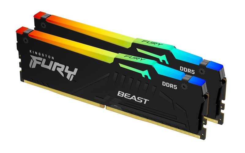 Kingston Fury Beast RGB 32GB 5600MT/s DDR5 CL40 DIMM (Kit of 2)(2x16GB)