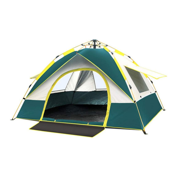 2m x 1.5m x 1.25m One Door, 3 Windows Fully Automatic Pop-up Camping Tent