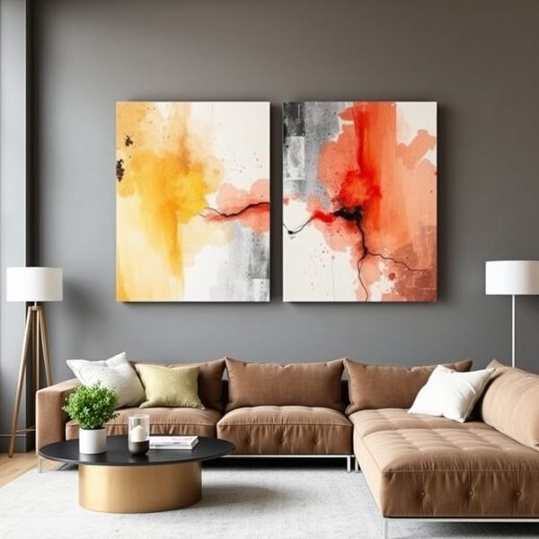 Canvas Wall Art: 2 - Piece Set - Vivid Visions 2