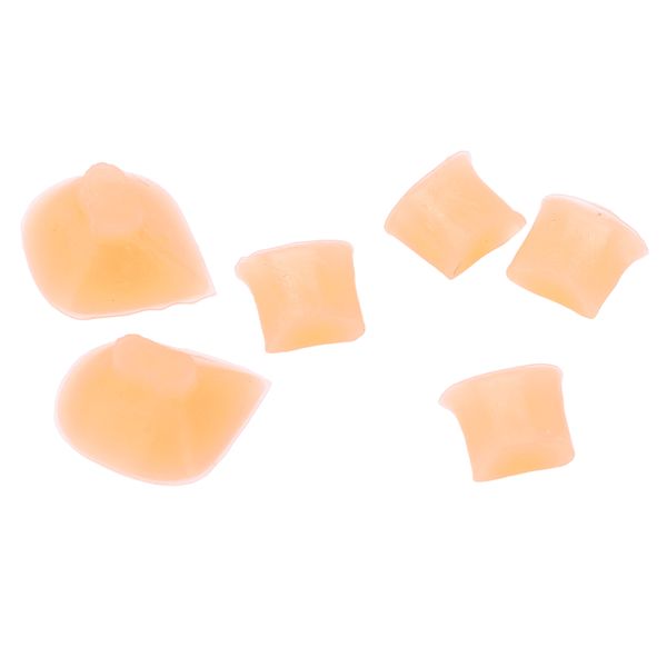 6pieces Silicone Flute Mute Pads (Yellow)