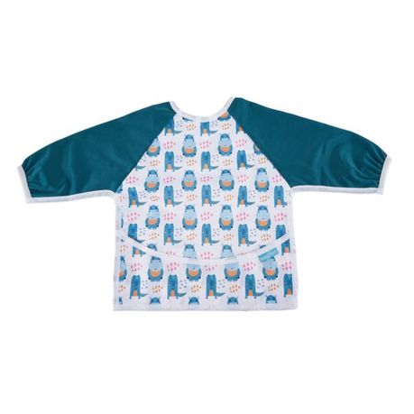 JanaS - Baby Long Sleeve Bib - the hippo and croc Image