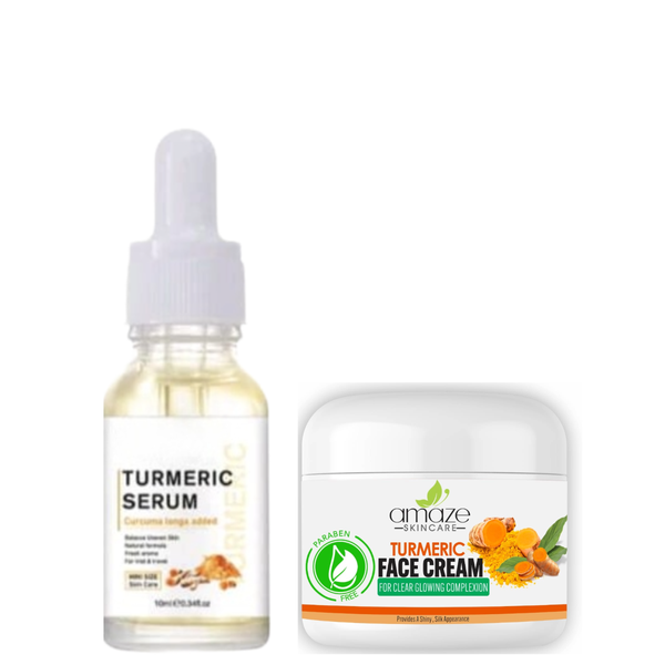 Turmeric Serum &amp; Amaze Skincare Turmeric Face Cream