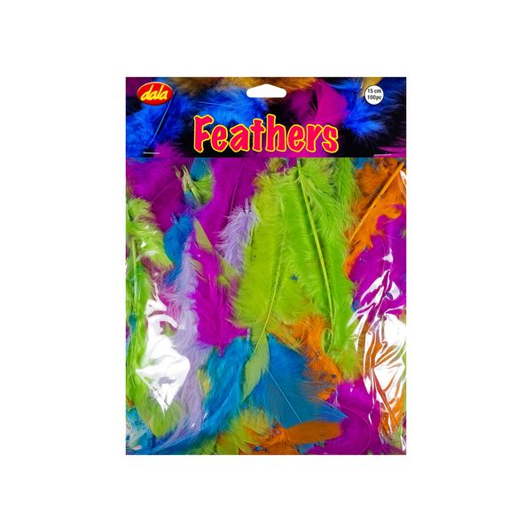 Dala Bulk Feathers 15cm 100 Pieces