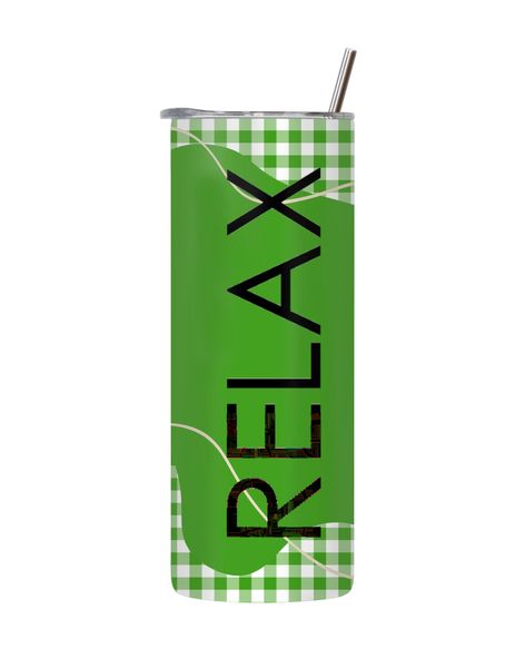 Relax Sea 20 Oz Tumbler with Lid Straw Motivational Words Graphic Gift 144