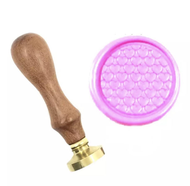 Row Of Hearts Wax Seal Stamp