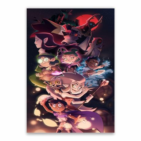 PRINT/ Mini poster A5 The Owl House Personagens 💜