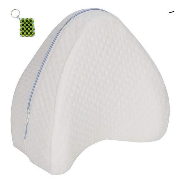 Leg Pillow - Memory Foam Knee Pillow for Side sleepers &amp; A Key Holder
