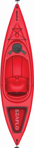 Seaflo Sit In Kayak with Oars - 127kg Capacity - Red