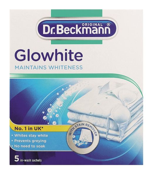 Dr Beckmann Glowhite Pop in the wash sachets - 5 x 40g sachets