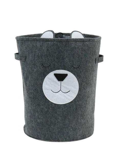 Bongo Bear Felt Laundry Basket
