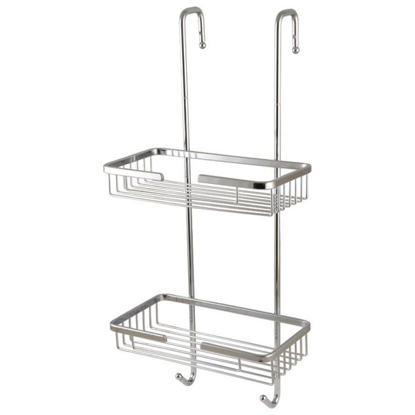 Chrome Plated Shower Door Overhang Rack