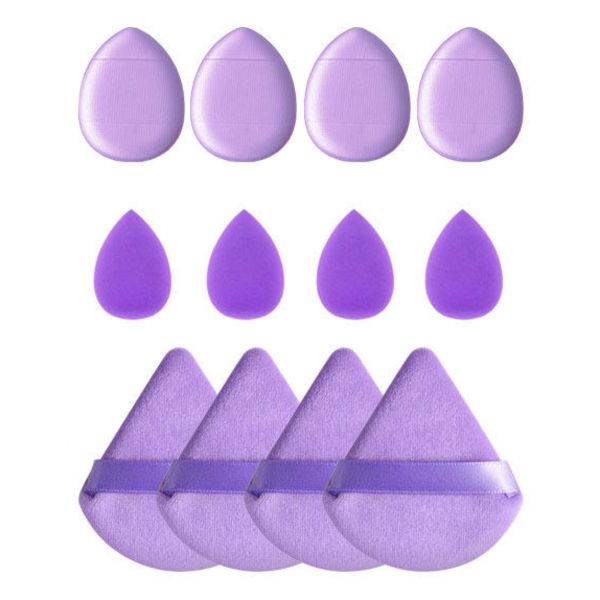 12 Pieces Makeup Beauty Blending Sponge &amp; Air Cushion Powder Puff Set