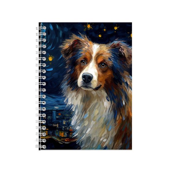 AUSTRALIAN SHEPHERD Starry Night Notebook Gift Idea Notepad Pad 107