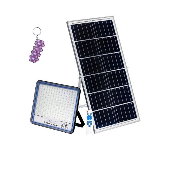 400W Solar Powered LED Flood Light With Remote And A Keyholder