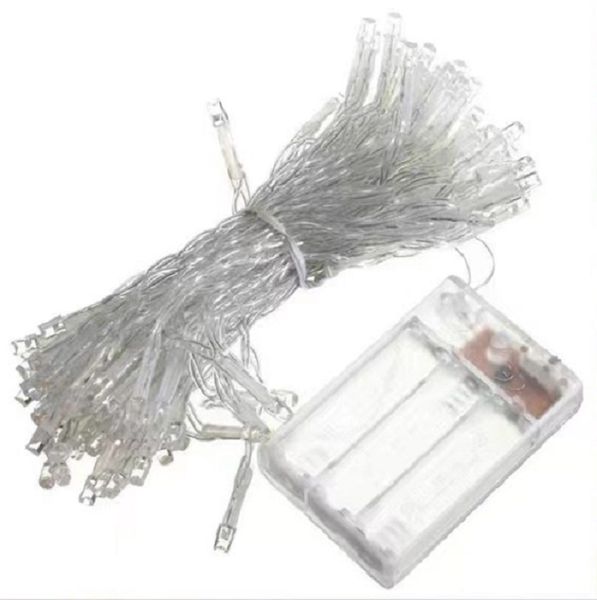 100-Light Colorful LED String Lights - Battery-Operated Christmas Decor