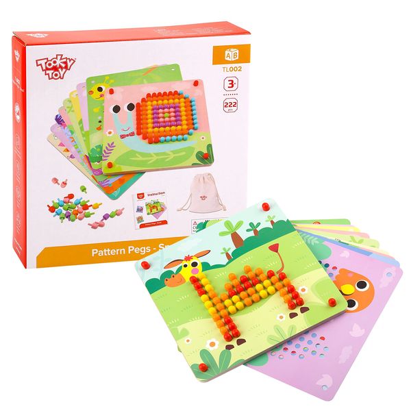 Tooky Toy Pattern Pegs - Small