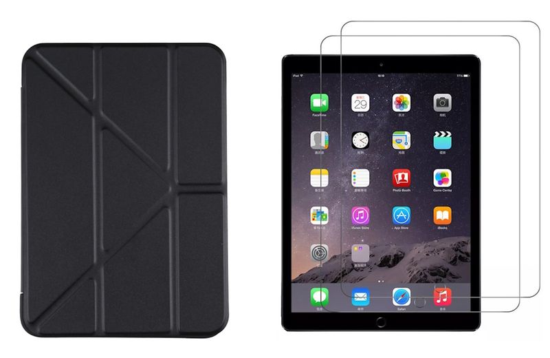 Soft Silicone Case &amp; 2 Screen Protector Combo For iPad 13 Pro 2024