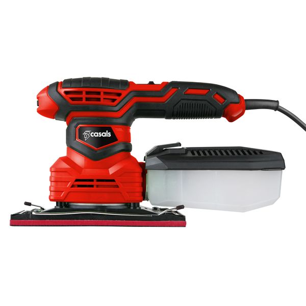 Casals - 200W Sander 3 In 1 Includes 3 Hook and Loop Sand Paper Sheets