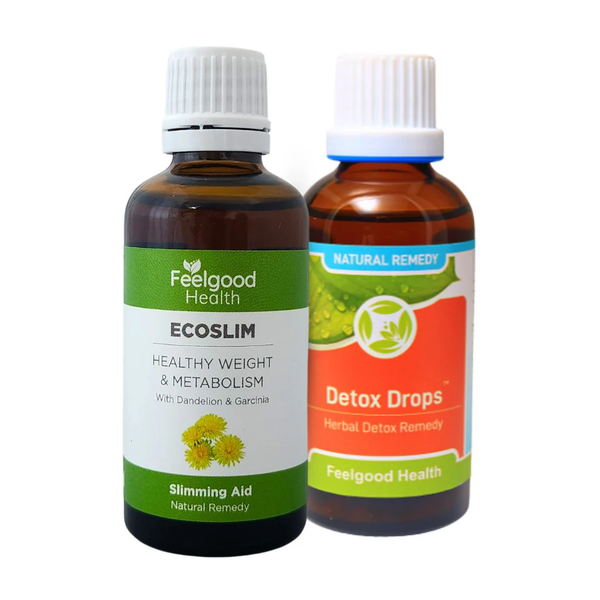 Feelgood Health - EcoSlim + Detox Drops Weight-Loss Combo Pack - 2 x 50ml