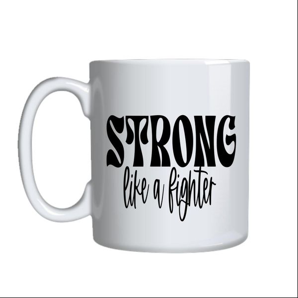 Fighter Coffee Mugs Trendy Motivational Graphic Cup Design Present 042