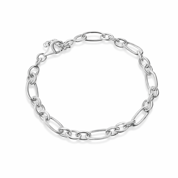 Vixen Fancy Rolo 3+1 Bracelet - Sterling Silver