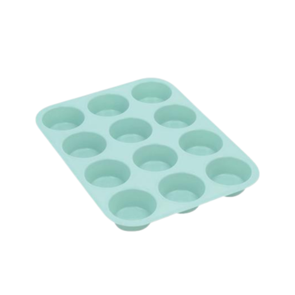 Silicone muffin baking tray